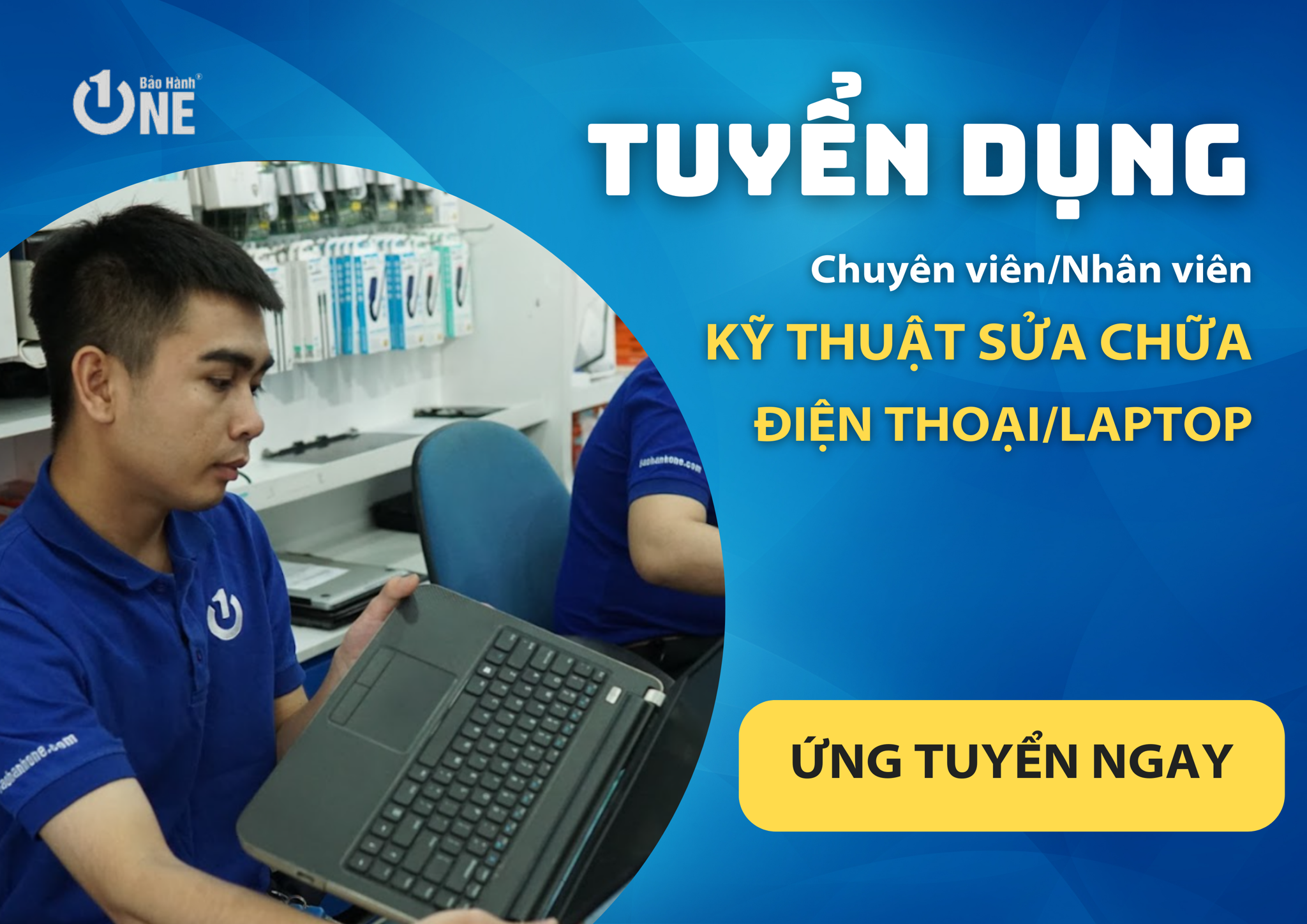 Tuyển Nhân Viên Kỹ Thuật Sửa Chữa Điện Thoại/Laptop - Tại Hồ Chí Minh