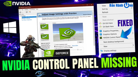 NVIDIA Control Panel không hiển thị đầy đủ: Nguyên nhân và cách khắc phục