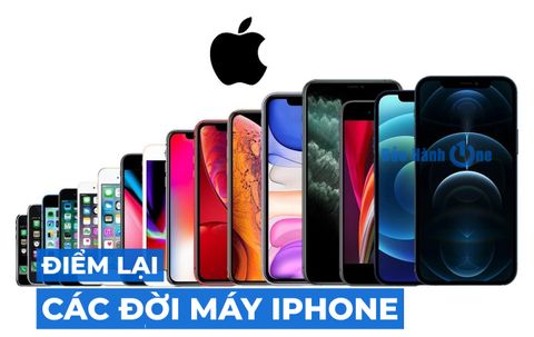 Điểm lại các đời máy iPhone mà Apple đã ra mắt từ 2007 đến nay