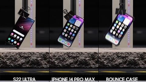 Thử độ bền thả rơi iPhone 14 Pro Max và Galaxy S22 Ultra, máy nào bị vỡ?