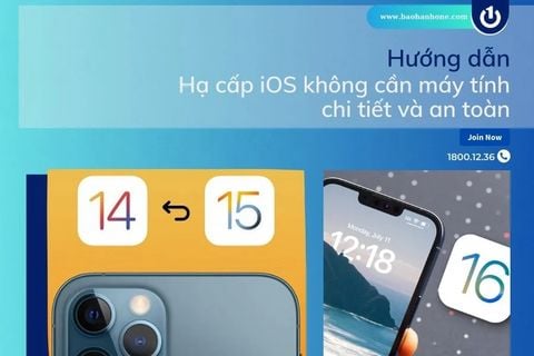 Hướng dẫn hạ cấp iOS không cần máy tính chi tiết và an toàn