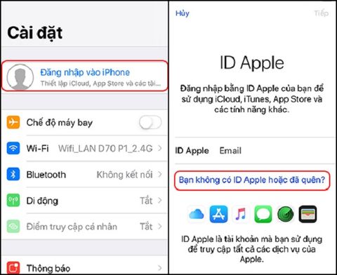 Cách tìm tài tài khoản iCloud bằng số điện thoại