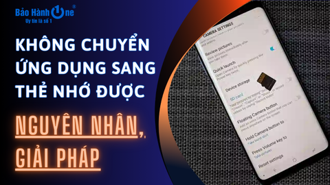 Không chuyển ứng dụng sang thẻ nhớ được: Nguyên nhân, giải pháp