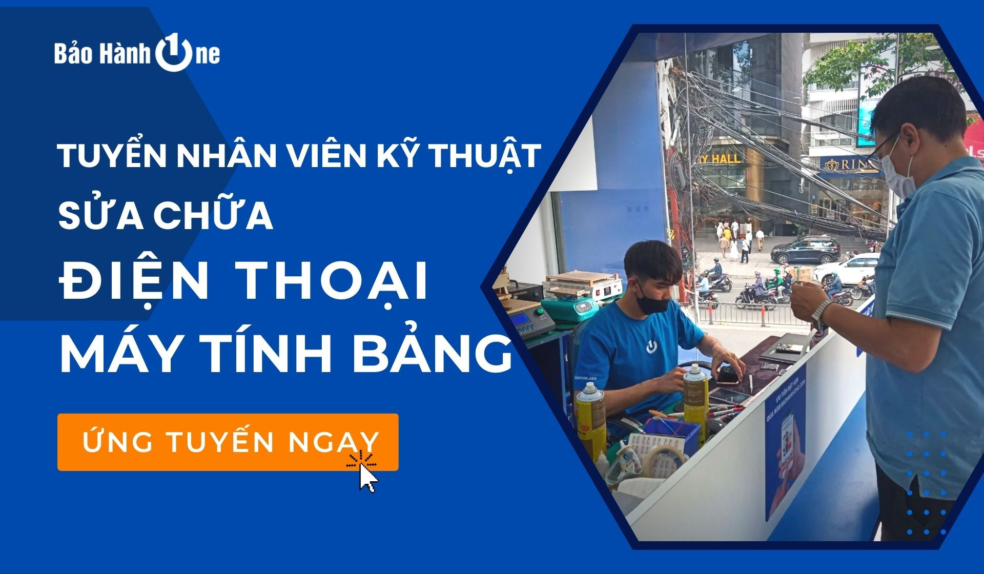 Tuyển Kỹ Thuật Viên Sửa Chữa Điện Thoại lương cao tại Hồ Chí Minh