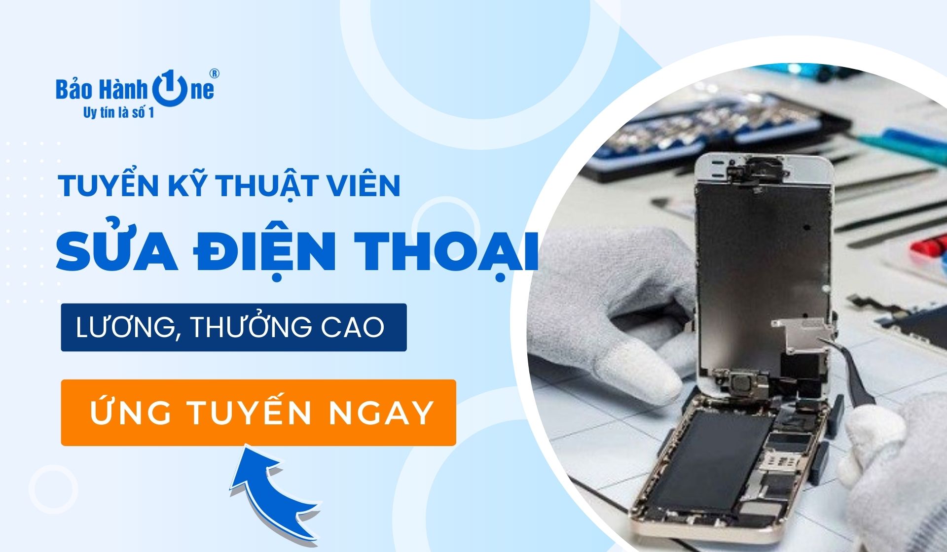Tuyển dụng Kỹ thuật sửa chữa trên main điện thoại IOS và Android tại Hồ Chí Minh