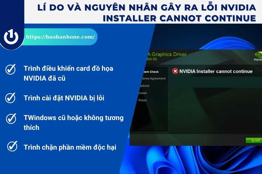 Cannot Continue Khắc phục lỗi NVIDIA Installer Cannot Continue đơn giản và nhanh chóng