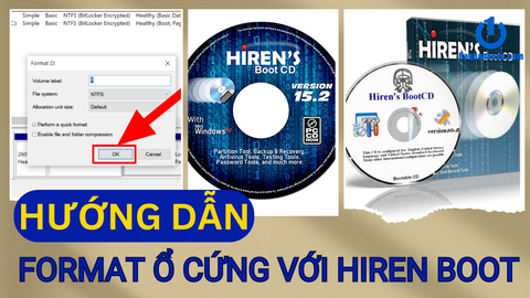 Hướng dẫn format ổ cứng bằng Hiren Boot 15