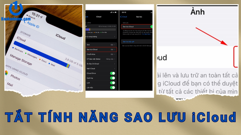 Cách tắt sao lưu ảnh trên iCloud