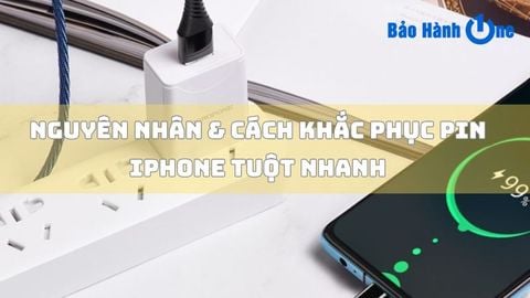 8+ cách xử lý tình trạng pin iphone tuột nhanh