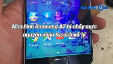 Màn hình Samsung A7 bị chảy mực: nguyên nhân, dấu hiệu, khắc phục