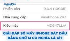 Giải đáp số máy iPhone bắt đầu bằng chữ M có nghĩa là gì?