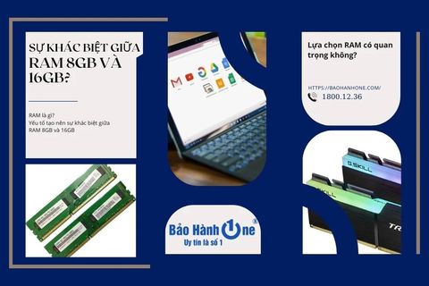 Sự khác biệt giữa RAM 8GB và 16GB? Lựa chọn RAM có quan trọng không?