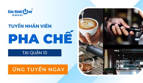 Tuyển dụng Nhân Viên Pha chế làm tại Quận 10, Hồ Chí Minh