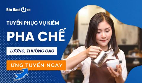 Tuyển dụng Nhân Viên Phục Vụ Kiêm Pha Chế Cafe tại Hồ Chí Minh [Onecoffee]