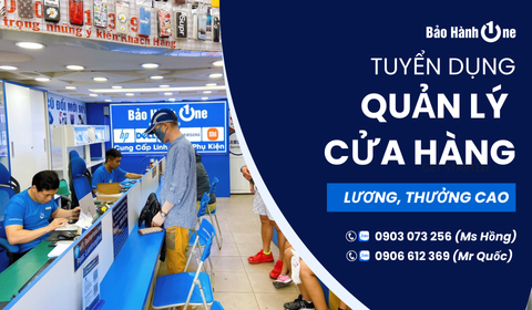 Quản Lý Cửa Hàng (Lương 12tr~20tr/tháng) Tại Quận 1, 10, Tân Phú