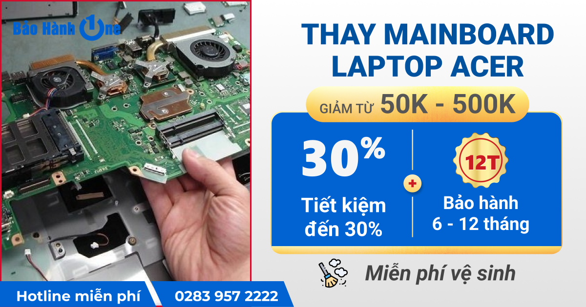 Thay Mainboard Laptop Acer Chính Hãng, Chất Lượng Tp. Hcm