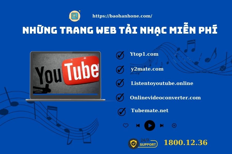 Những trang web miễn phí cho phép tải nhạc từ