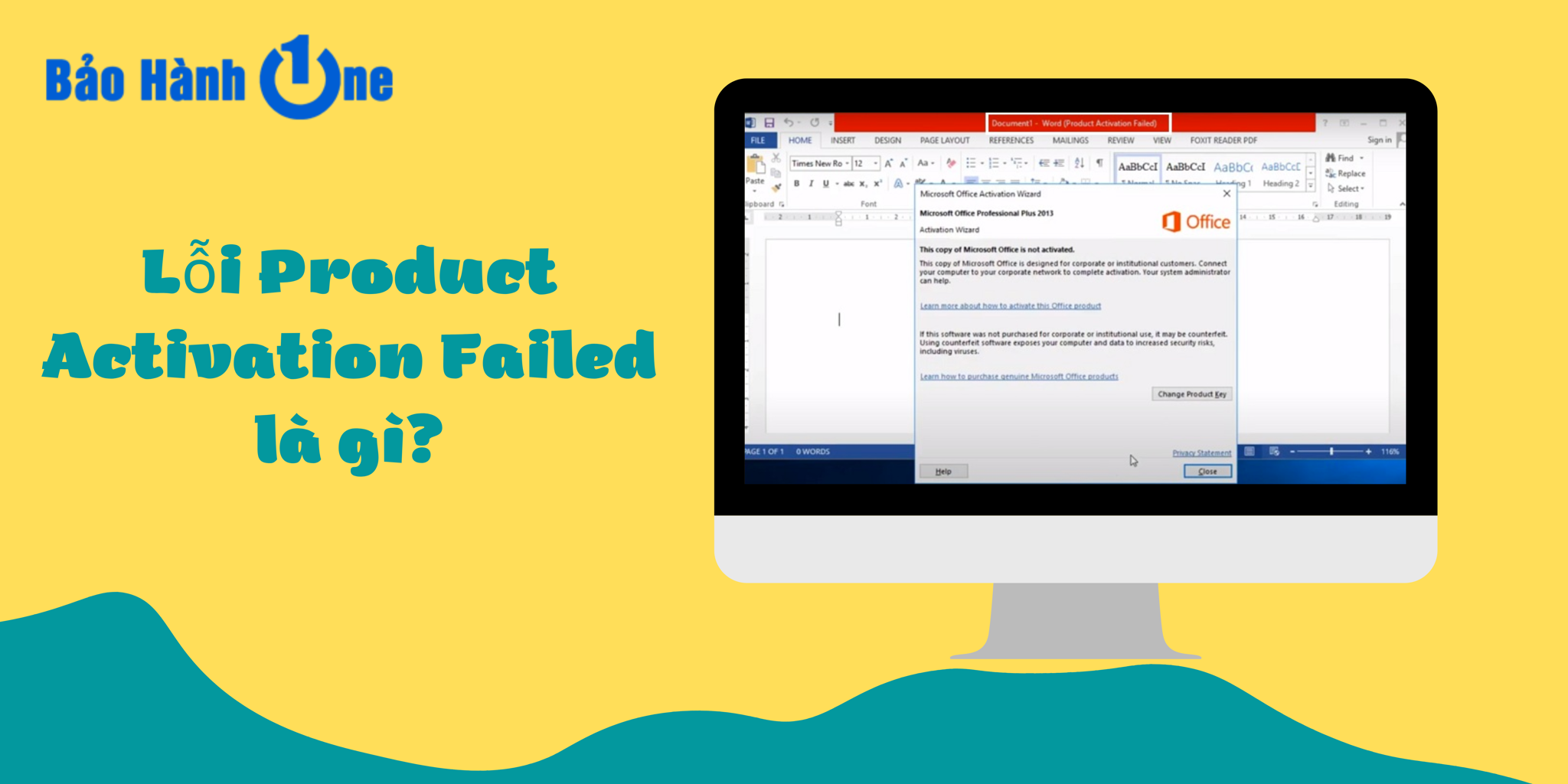 Cách Sửa Lỗi Product Activation Failed Office Đơn Giản -