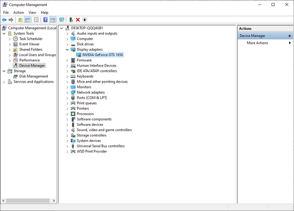Click chuột chọn "Display Adapter" -> tại card đồ hoạ nhấn