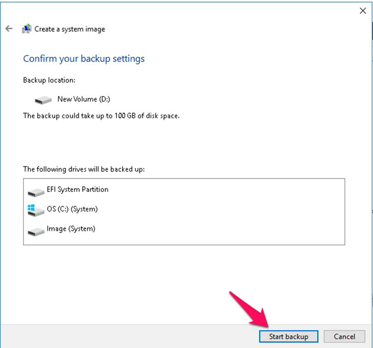 Cách tạo file Backup để khôi phục Windows 7