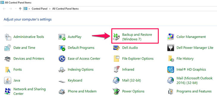 Cách tạo file Backup để khôi phục Windows 7