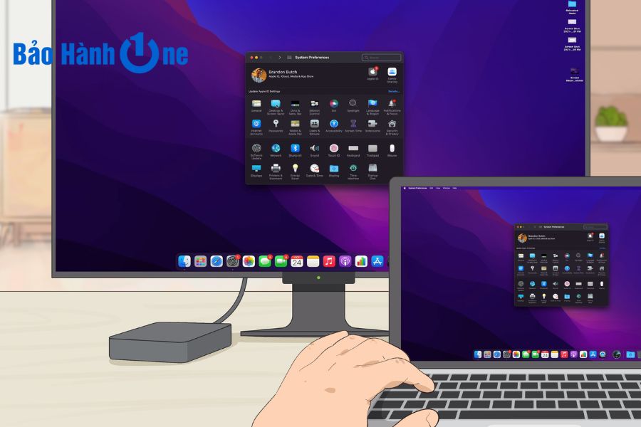 Khi có thêm một màn cũng có thể giúp chúng