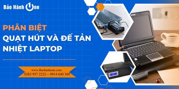 Phân biệt quạt hút và đế tản nhiệt laptop