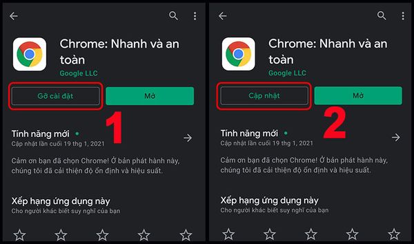 Cách khắc phục lỗi google chrome không vào được web trên điện thoại