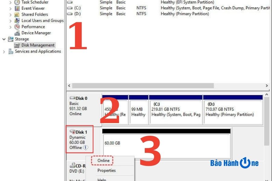 Bước 3:  Bây giờ hãy kiểm tra ổ cứng của