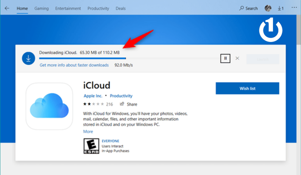 Mở iCloud Drive trên Windows