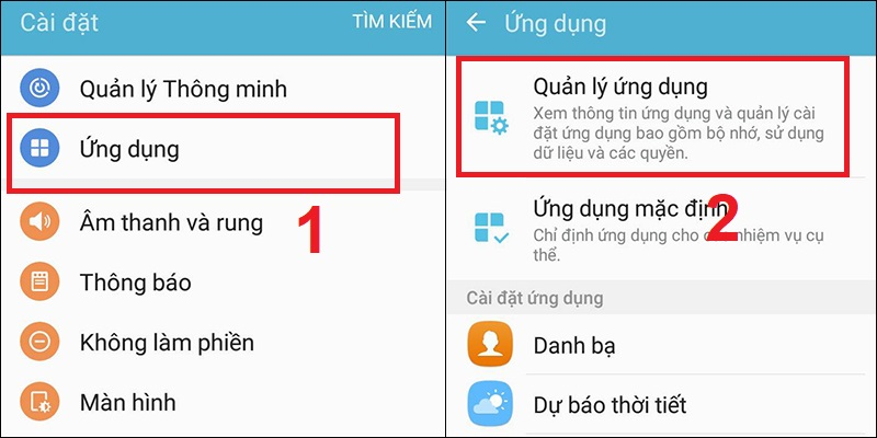 Xóa bộ nhớ Cache trên điện thoại Samsung