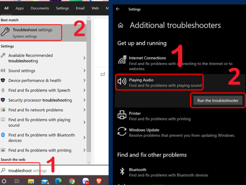 Bước 2: Khi cửa sổ công cụ khắc phục sự