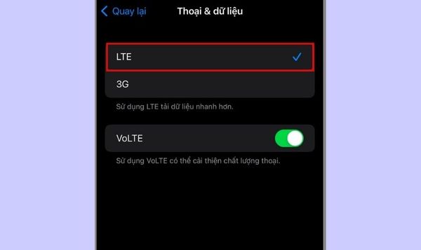cách tăng tốc độ mạng 4g trên iphone