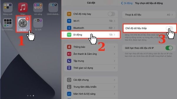 cách tăng tốc độ mạng 4g trên iphone