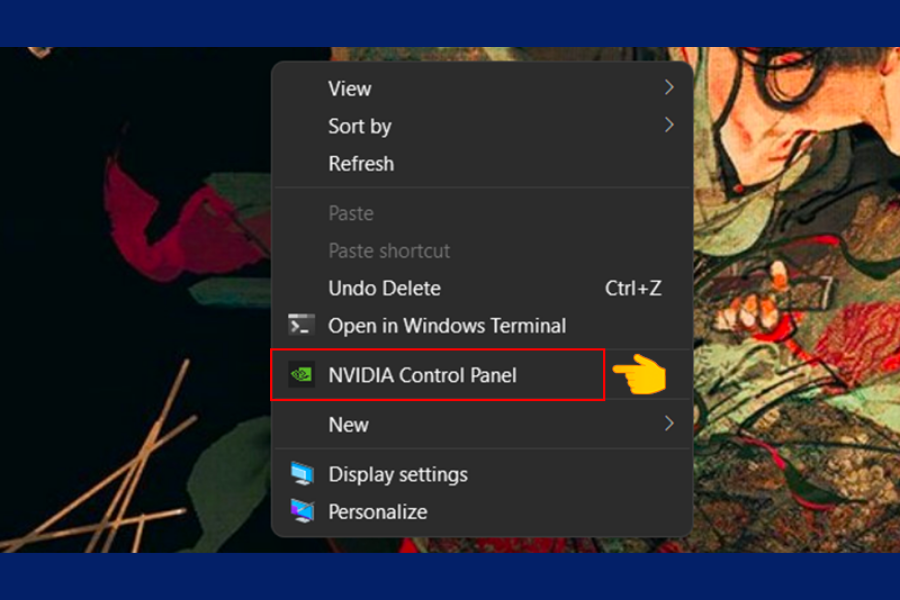 Mở NVIDIA Control Panel