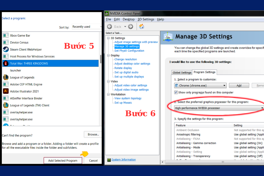 Chi tiết cách thực hiện bước 5 và bước 6