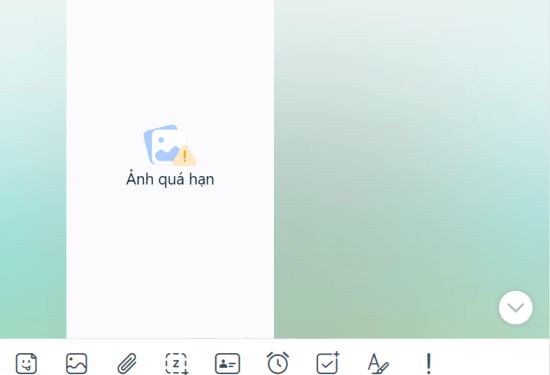Ảnh quá hạn trên Zalo