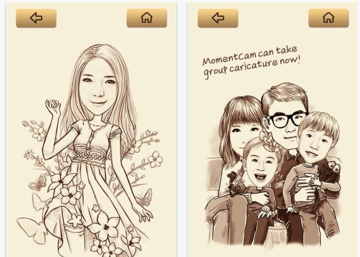 MomentCam là ứng dụng biến những bức ảnh thành tác