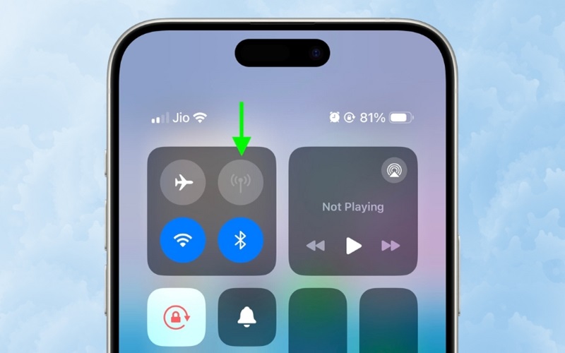 Tắt và bật dữ liệu di động trên iPhone 11