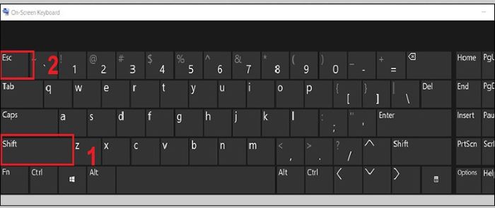 Nhấn tổ hợp phím “Shift + Esc”