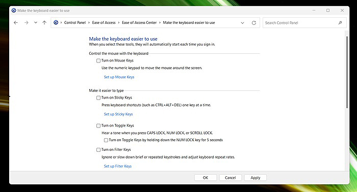 Bỏ chọn tất cả các ô