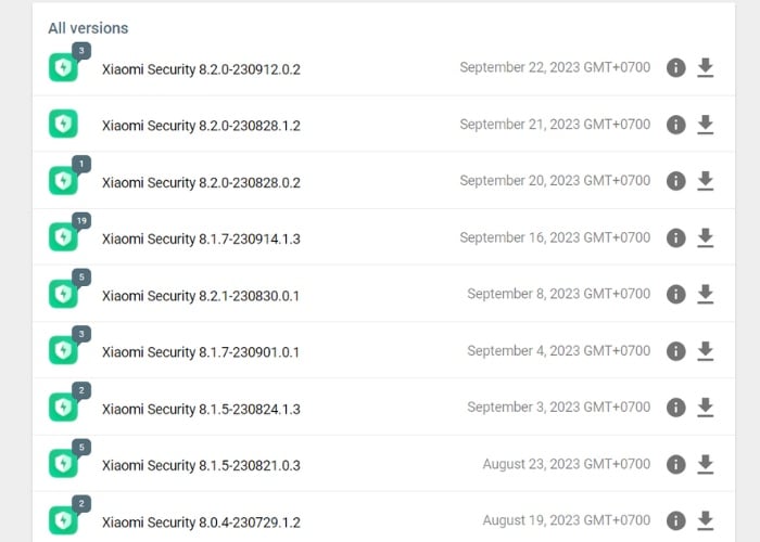 Nhấn tải file bảo mật Xiaomi Apk