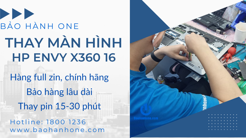 Dịch vụ thay màn hình laptop HP x360 16 tại Bảo Hành One