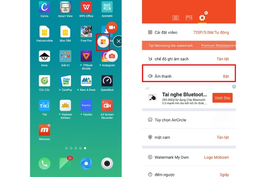 Screen Recorder hỗ trợ nhiều tính năng khi quay màn