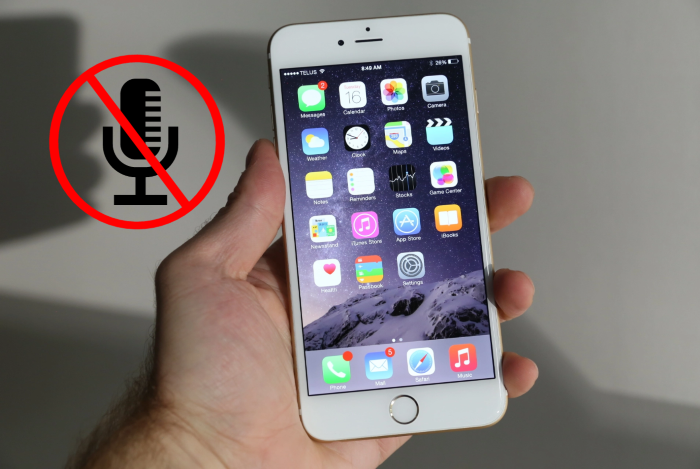 Mic iPhone 6 bị hỏng