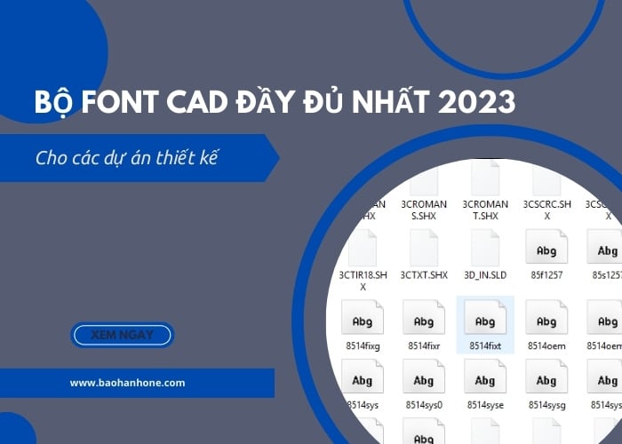 Cách tải bộ font CAD đầy đủ nhất 2023 cho