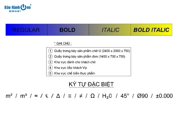 Cho phép sử dụng các ký tự đặc biệt trong thiết