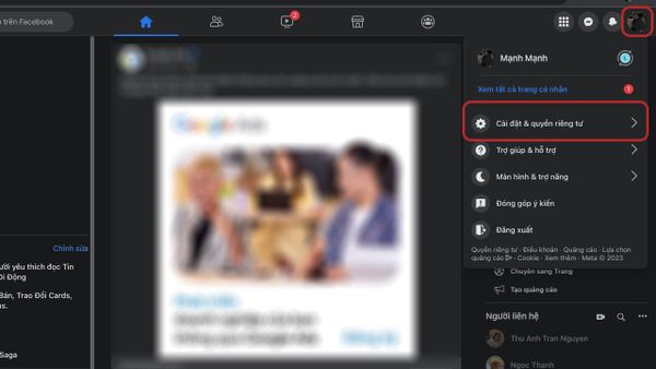 cách ẩn bạn bè trên facebook