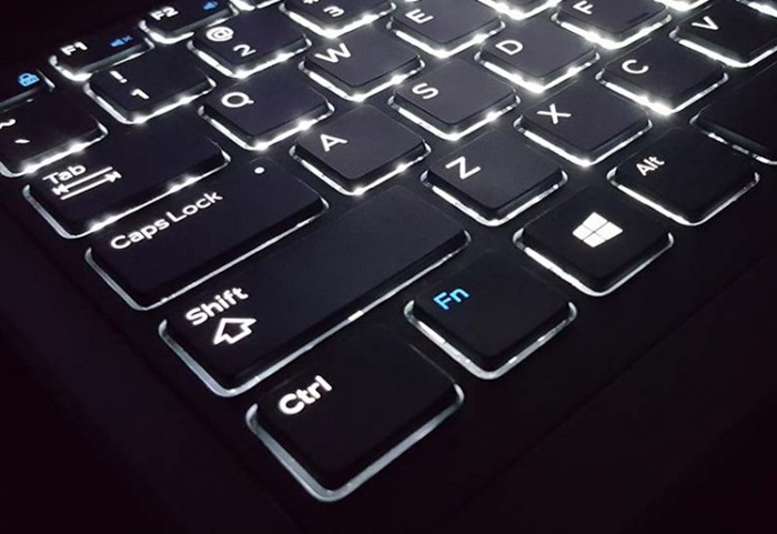 Bật sáng bàn phím laptop Dell