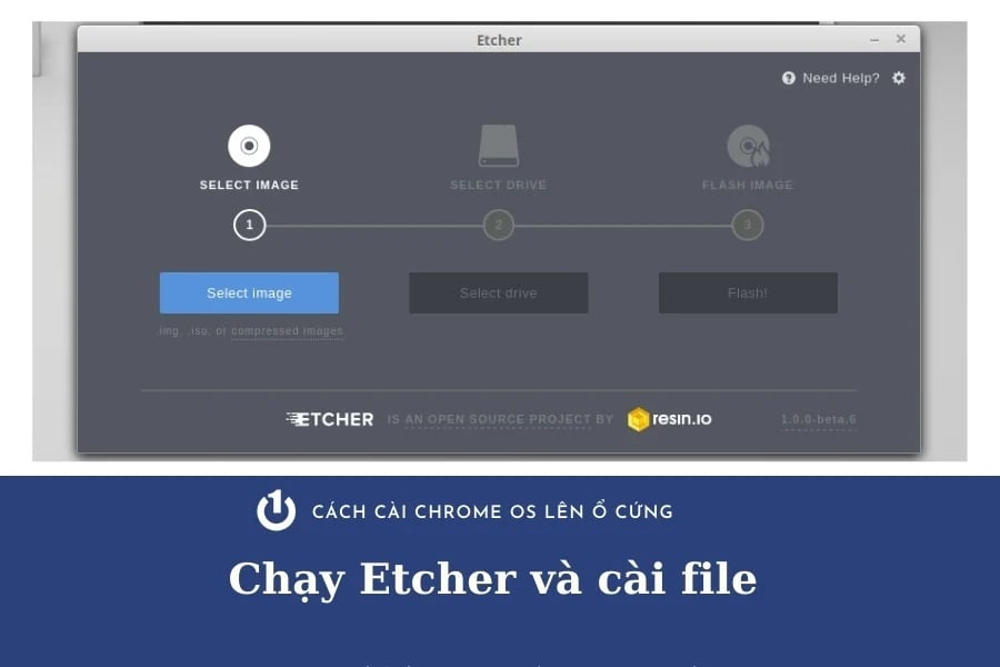 Thực hiện lần lượt theo yêu cầu để cài Chrome OS